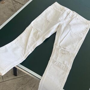 Topman White Spray On Jeans 32